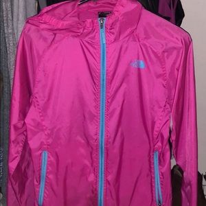 Youth Pink The North Face Jacket , Wind Breaker